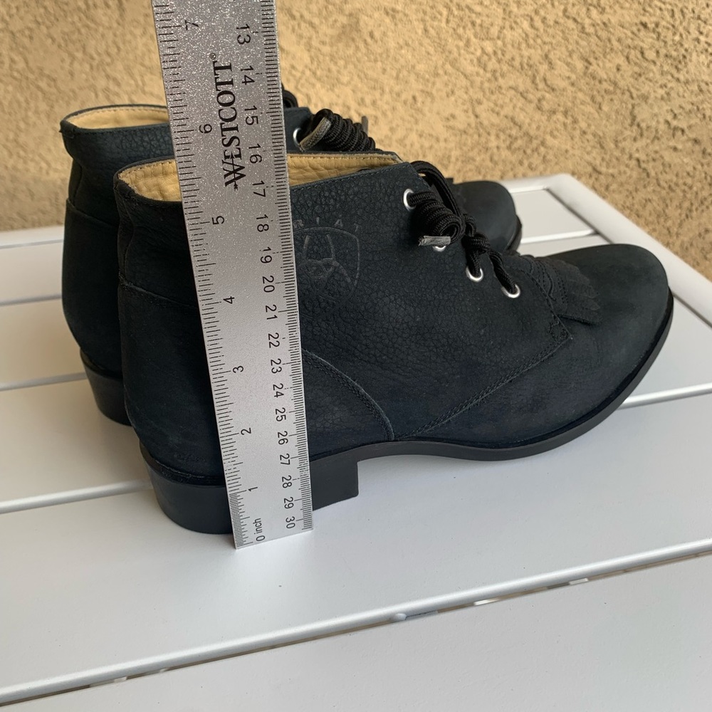 Ariat leather booties dark grey almost navy color size 7.5M - Picture 6 of 16